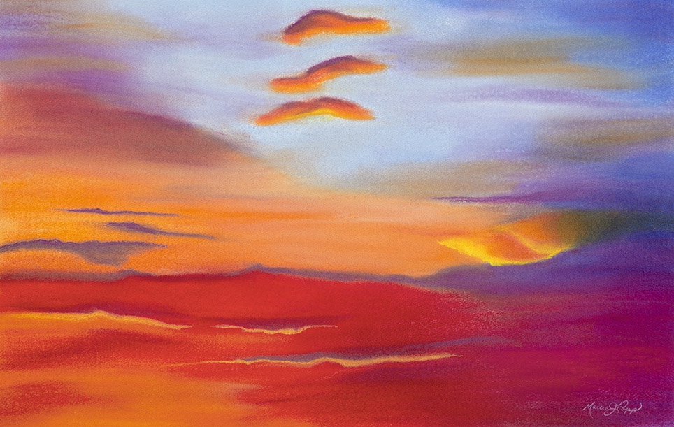 Click here to view Cloud Road Sunset by Marcia J Popp